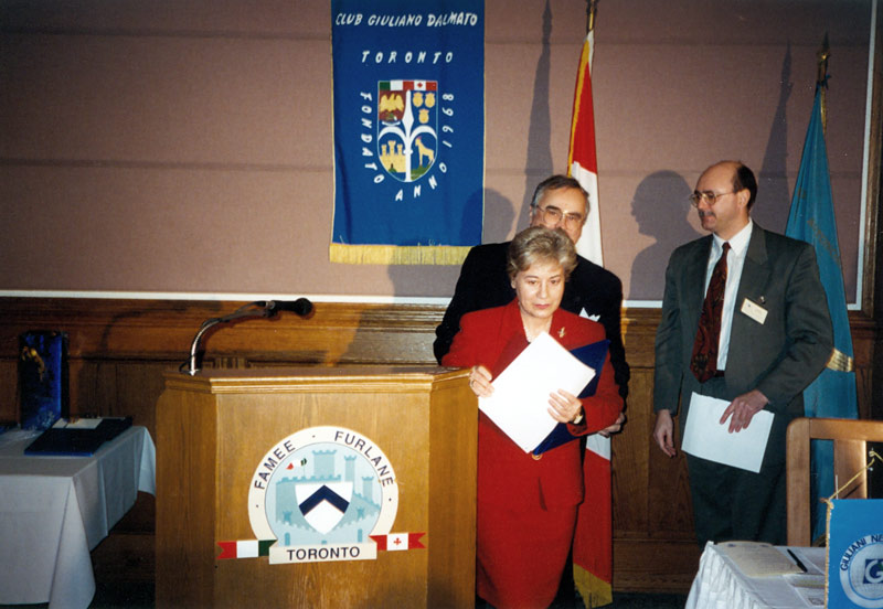 Toronto 1996: Convegno dei Giuliano-Dalmati “An Italian Region in Canada”